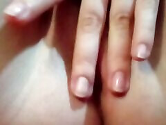 ouch! it hurts when i stick my fingers inside my smiling tgirls pussy