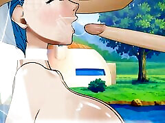 Bulma Sloppy Facefuck in Wedding Dress