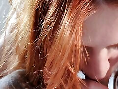 A Red Head Girl Makes Me an Amazing Blowjob, Deepthroat, Hawk Tuah Edition