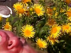 Mature with Small Tits Ass Fucked Outdoors and Cumshot in Mouth by Big boobs feeding to nadiya ali Cock