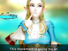 Royal Training - Zelda has made a floating light and is masturbating and fucking herself