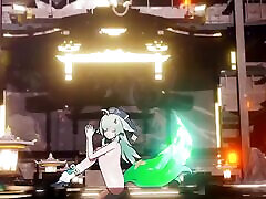 Honkai Star Rail Mmd Hit and Run Huohuo Nude Dance Hentai Mmd 3D Emerald Tail Color Edit Smixix