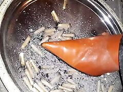 designerboots trample ashtray