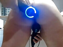Vibrating Wand Rubbing My Pussy, Then Fingering Myself