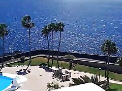 Getting a blow job on a rooftop at a Spanish resort pov