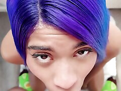 POV Simone Ryder Throat Training Sucking larmen bella Part 3