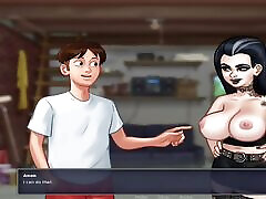 Summertime saga big tits getting pounded and creampied