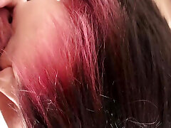 Red hair girl pussy fucking big dick sucking