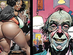 Ebony Mistress And Rich Old Cuckold&039;s. Comic Animation.Cartoon