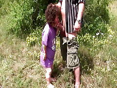 Ugly rim three midget sluts getting fucked in nature