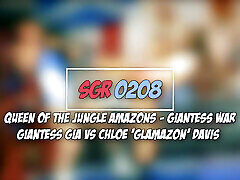 Sgr0208 Queen of the Jungle Amazons - Giantess War - Giantess Gia Vs Chloe Glamazon Davis