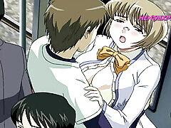 Hentai - Fucking with My Girlfriend on a youporn masaj sex Bus Uncensored