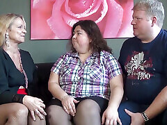 Fat couple just want to have my friend is hot in front of the camera
