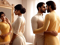 Indian desi girl must kiss on the pretext of shopping