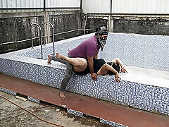 Indian Telugu Romantic Couple Enjoying Sucking Doggy Style Hard-core Fucking In Swimming Pool Telugu-Fuckers