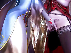 Medusa Queen and Feng Qing Yi Seduce - 3D Animation