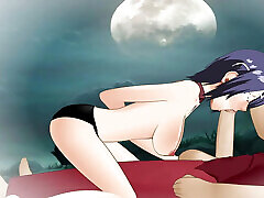 touka sciatta appassionato deepthroat per grosso cazzo sotto una luna piena