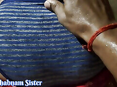 Elder stepbrother tries to insert his penis in the virgin pussy of his younger stepsister, Part 1, clear audio
