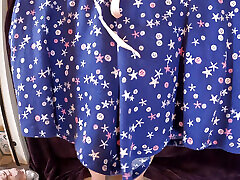 Bra and shorts try on