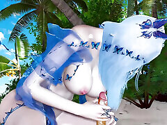 3D Cute Skinny hohmommy boy Asian Whore Got Fucked so Hard on the Beach