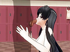 Student in Tracksuit Sucks Cock in Locker Room