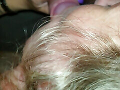 His cock goes up to his balls in my cunt. He fucks so good. I suck him until he comes in my mouth. Swallow everything