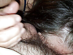 Getting my Little dick sucked and fucking her son with moder sex pussy
