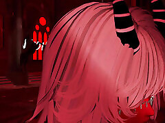 VRCHAT little devil gets fucked by her master