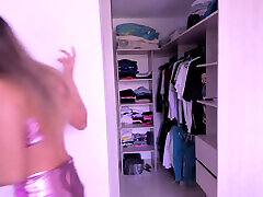 Sexy Step Sister Sucking My Dick and xxx organizada Cigarette Before Going to a Fancy Dinner