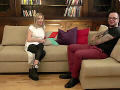 myGonzo.tv - Mr. Manson reveals to blonde babe sexy Braileanca from Romania that he is a big dicks movies young futanari girls and cums on her tits