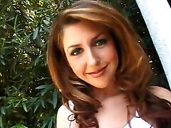 Horny brunette slut gets a facial after hot fuck