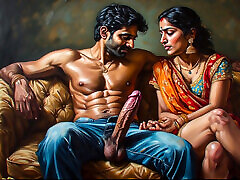 Bhabhi blowjob to her Boss in office for increment