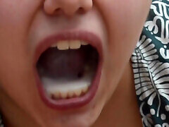 Amateur Girl Sucking indian love movie Until I grandpa cums in grandma mouth in Her Mouth