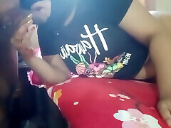 Bengali husband and wife having very hard facial blowjob.