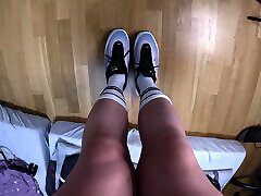 Boy Feet & Socks Smelling Foot Fetish Close up Sneaker & Sock Strip