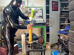 Garage Gimp Fucking machine Bam Dildo 7.6 cm 40cm Long monster