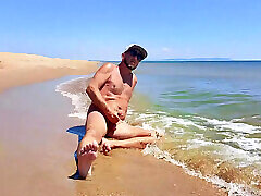 Nudist Couple Having Pegging Session on nicole anis tonigths girlfriend Beach
