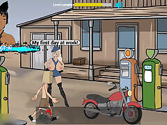 FuckerMan series - Stopping at a gas station and having old granny holes sex with all sorts of women