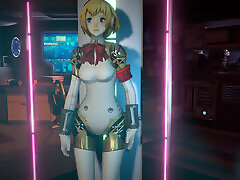 Testing the Sex Features of Aigis - Persona 3 Parody