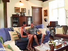 Cute nonton video porn online bokep Gets Her Pussy Drilled by a Young Guy and Her Husband