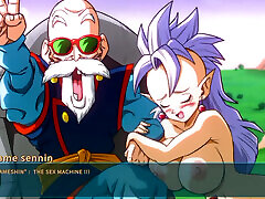 Kame Paradise 3 - 2 black and wite sexi Roshi and West Supreme Kai Love
