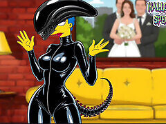Halloween Special Cartoon. Alien: Homer
