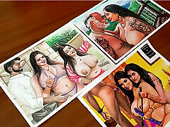 Erotic art or sexy Desi Indian Bhabhi drawing collection being fucked by brother-in-law