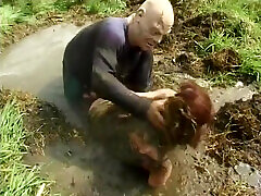 Hot teen moans as she gets a hard fuck in the mud