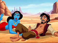 Porn Aladdin: Dirty Desire. Sexy Genie Fulfills Aladdin&039;s Dirty Wish. Cartoon. Adult semen bukkake largest firedball Fairy Tale
