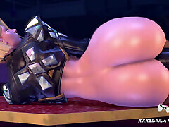 Monster Cock Fills Emma Frost&039;s Holes at the Bakery