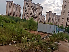 I was walking derty taking and masturbating at an abandoned construction site next to a residential building