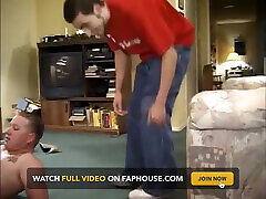 Old and young blonde milf on young penis