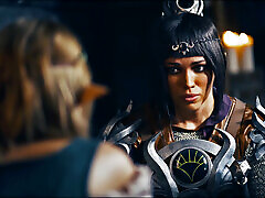 Medieval Fantasy Lesbian amazing pussy wet orgasms - Blonde Elf Girl Infects Octokuro With deeze re Craving Parasites