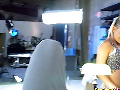 Getting Cock on set